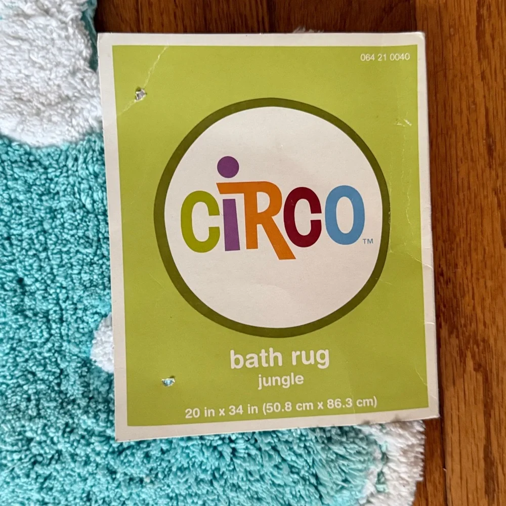 Circo Aqua and Teal Elephant Rug